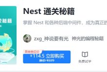 掘金小册 Nest 通关秘籍,205章完整版-VIPC6资源网
