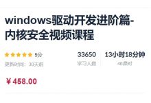 Windows驱动开发进阶篇-内核安全视频课程+资料-VIPC6资源网