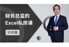 财务总监的Excel私房课(实务篇),财务数据管理培训课程-VIPC6资源网