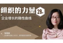 组织的力量28讲,张丽俊教你如何做企业管理-VIPC6资源网