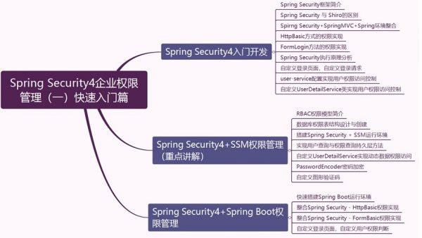 Spring Security4企业权限办理 课程纲要