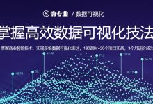 数据可视化(微专业),掌握高效数据可视化技法,视频+资料百度云网盘下载-VIPC6资源网