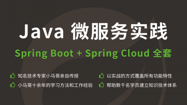 Java 微服务实践Spring Boot+Spring Cloud 全套