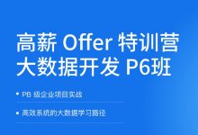 新版大数据开发P6班,高薪大数据工程师进阶教程(视频+资料 356G)-VIPC6资源网