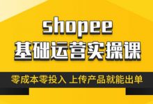 跨境Shopee基础运营实操课,林超教你零成本玩转虾皮-VIPC6资源网