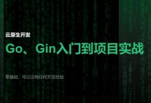 Go和Gin入门到脚手架项目实战,零基础学习云原生开发-VIPC6资源网