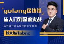 Go语言区块链从入门到深度实战,区块链工程师必备技能-VIPC6资源网