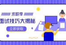 面试技巧及就业攻略,面试题+面试视频(20.8G)-VIPC6资源网