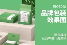 C4D品牌视觉包装设计教程,视频+资料百度云(55G)-VIPC6资源网