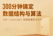 300分钟搞定数据结构与算法面试,顺利拿到大厂offer秘籍-VIPC6资源网