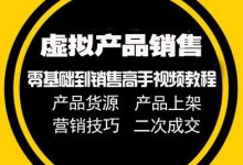 教你如何做虚拟产品销售,2020年零基础到销售高手培训视频教程下载-VIPC6资源网