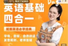 妮娜老师：英语基础四合一视频课-VIPC6资源网