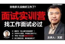 文武职场求职简历面试技巧，找工作应聘面试实训-VIPC6资源网