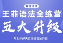 英语语法专项提高,王菲英语全练营视频+讲义课程-VIPC6资源网