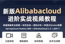 新一代微服务全家桶 阿里云AlibabaCloud+SpringCloud实战(视频+资料)-VIPC6资源网