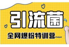 引流菌:全网爆粉特训营 (抖音+知乎+公众号+贴吧)-VIPC6资源网