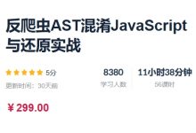 小肩膀:反爬虫AST混淆JavaScript与还原实战,视频+资料-VIPC6资源网